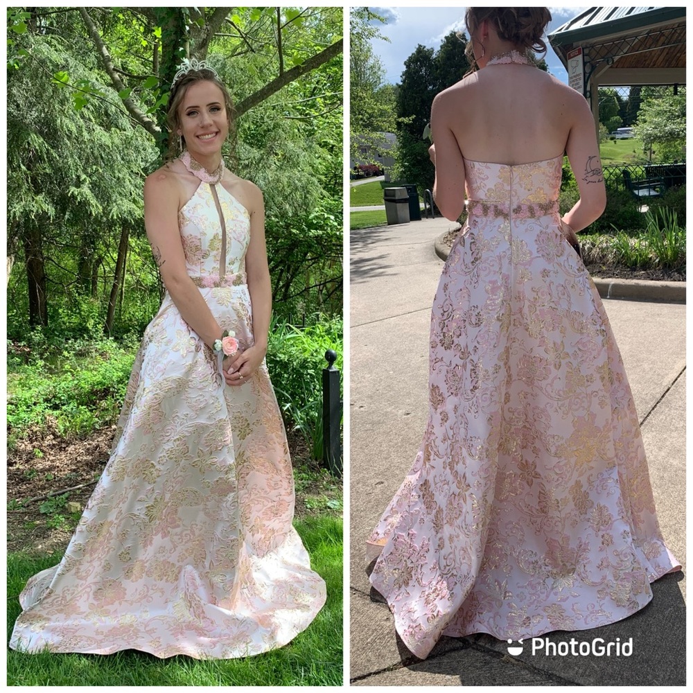 Long prom gown, size 4.